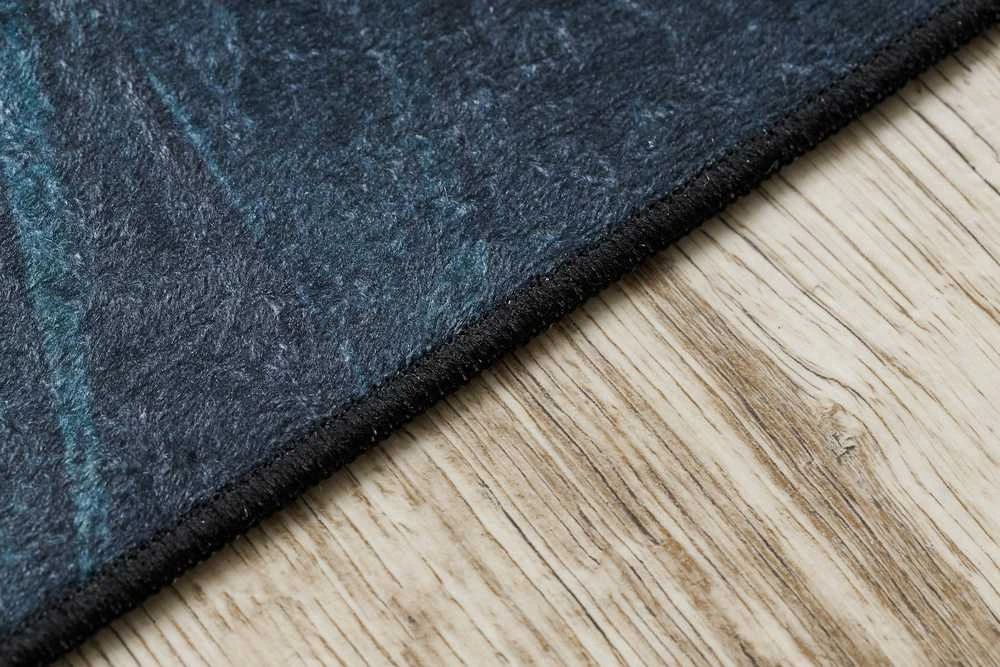 Style Kilimas ARLEN LEAVES spalvos tamsiai glamour stiliaus tropinis 80x150 Hakano