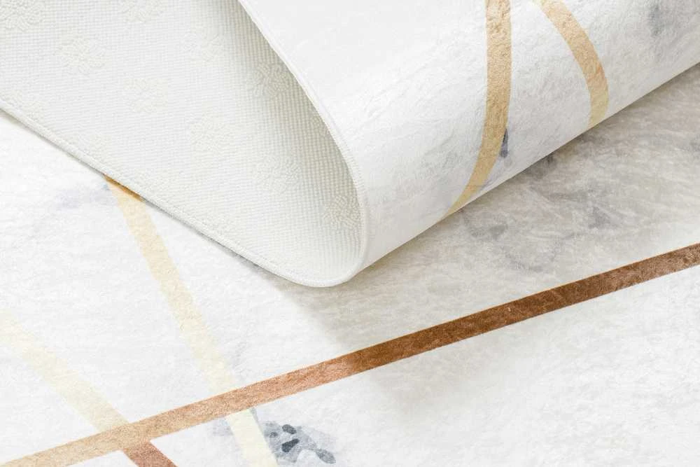 Style Kilimėlis ARLEN MARBLE3 baltos spalvos glamour stiliaus glamour 120x170 Hakano