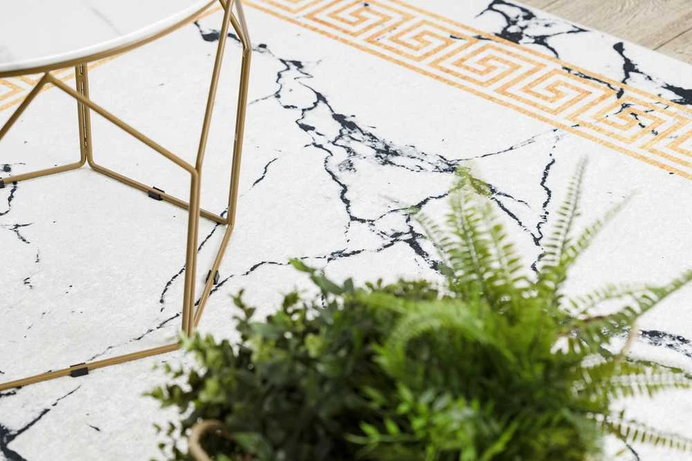 Style Kilimėlis ARLEN MARBLE4 spalva balta glamour stiliaus glamour 160x220 Hakano