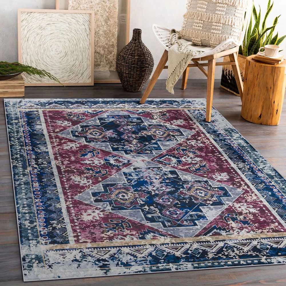 Vintage ARLEN ORIENTAL kilimas, tamsiai mėlynas, vintažinio stiliaus, 120x170, Hakano