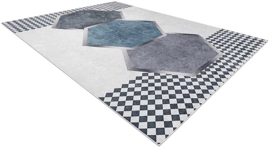 Style Kilimėlis ARLEN RHOMBUS spalvos baltas stiliaus actekas 160x220 Hakano