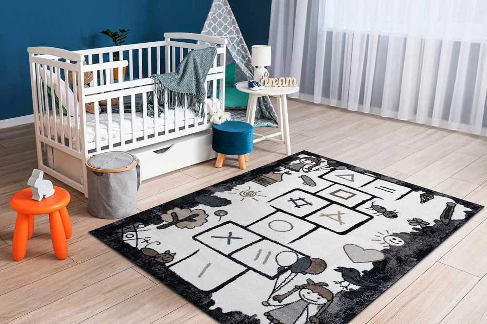 Dywan BEO HOP spalva juoda 120x170 Hakano