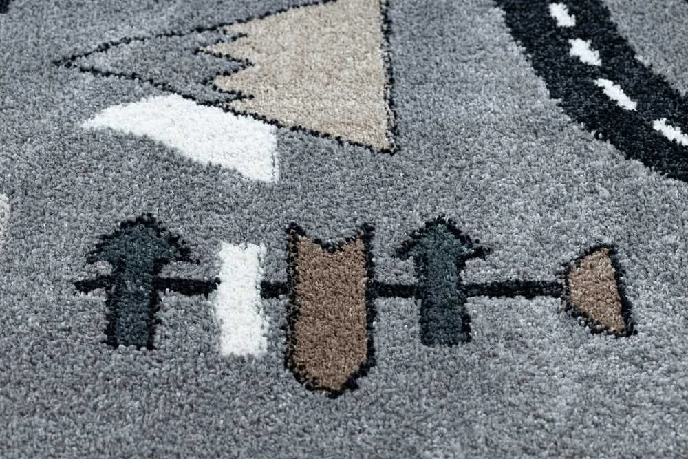 Rug BEO ROUTE color pilka 120x170 Hakano