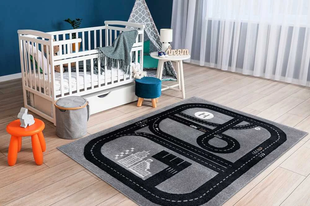 Rug BEO TRACK color pilka 120x170 Hakano