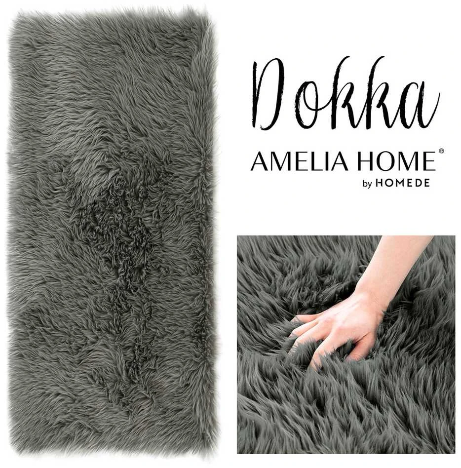 AmeliaHome KILIMAS / AH / DOKKA / DARKGREY / 60x90