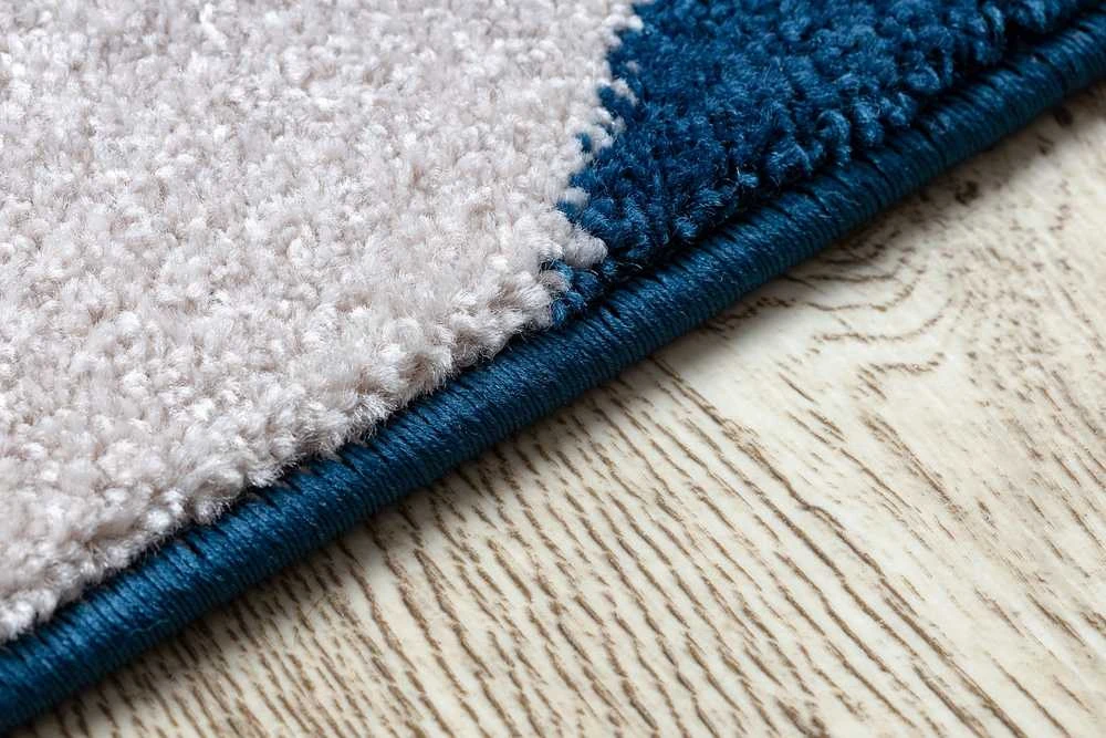 Blue Mėlyna Kilimėlis ESMEA ZIGZAK 2 spalvų mėlynas 160x220 Hakano