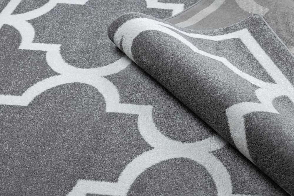 Rug ESMESA TRELLIS 2 color pilka 140x190 Hakano