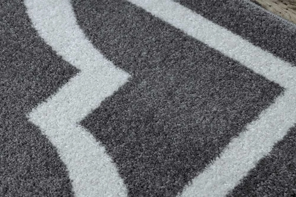 Rug ESMESA TRELLIS 2 color pilka 140x190 Hakano
