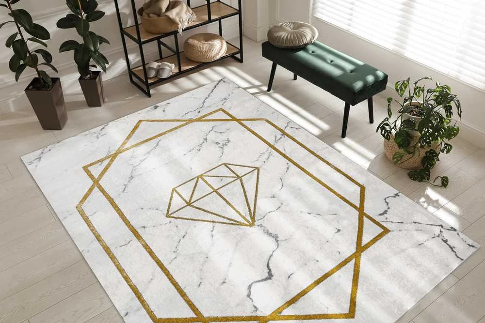 Kilimėlis ESTEMA DIAMOND spalvos kreminis 160x220 Hakano