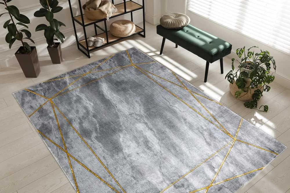 Rug ESTEMA MARBLE 2 color pilka 120x170 Hakano