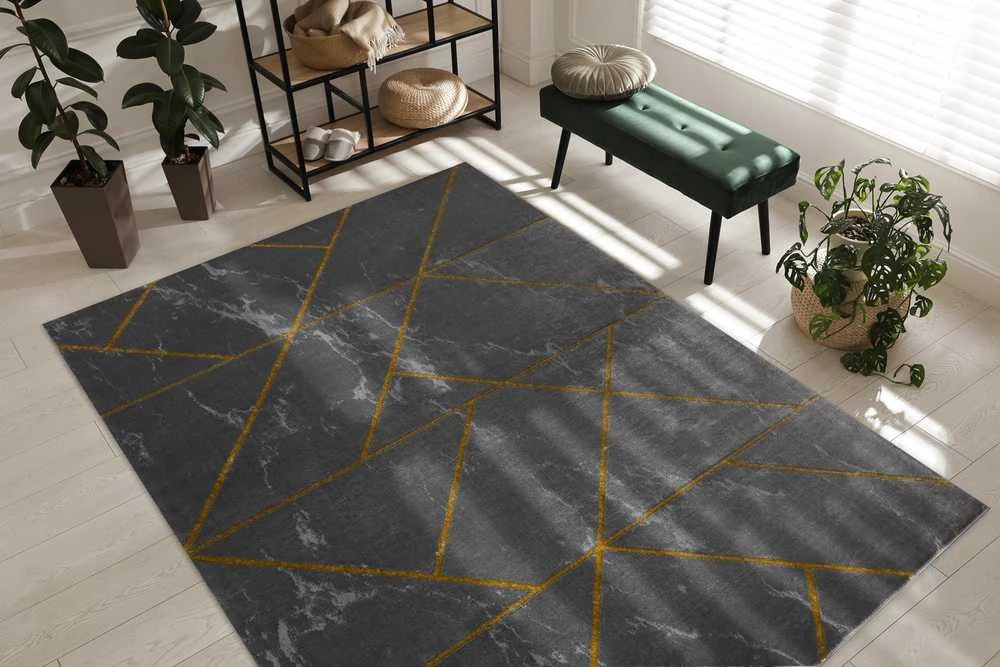 Kilimėlis ESTEMA MARBLEGEO spalvotas grafitas 120x170 Hakano