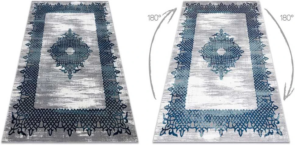 Rug IONA FRAME 3 color pilka 140x190 Hakano