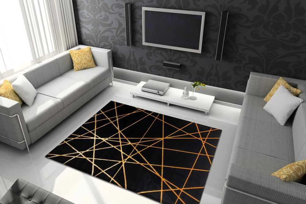 Dywan MOSSE ARTDECO spalva juoda 80x150 Hakano
