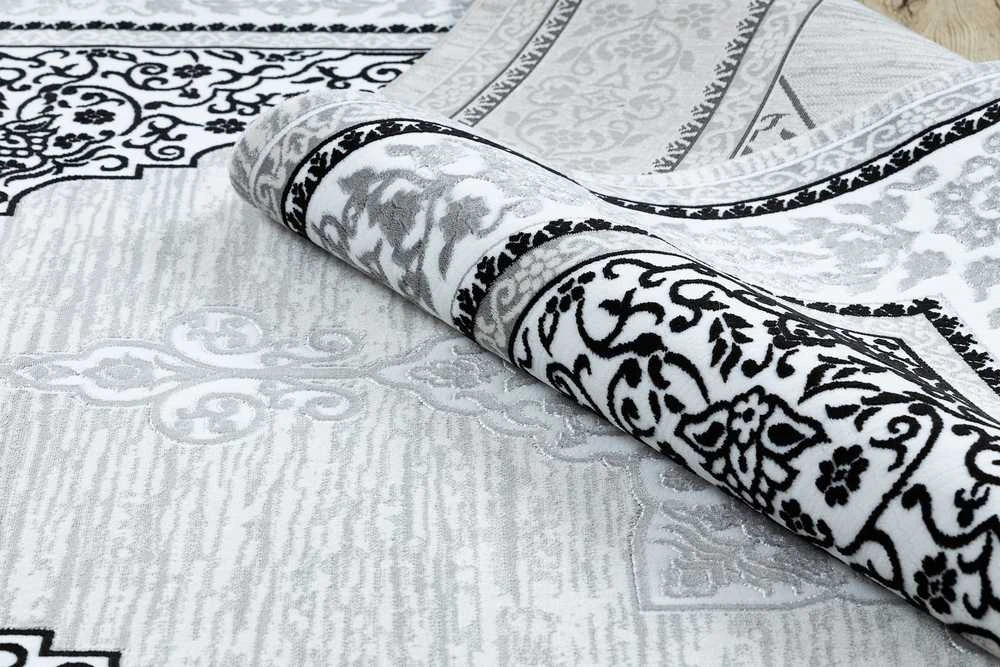Dywan MOSSE ORNAMENT 2 spalva pilka 80x150 Hakano