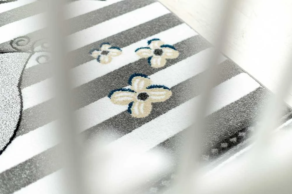 Rug TINIES BIRDS color pilka 160x220 Hakano