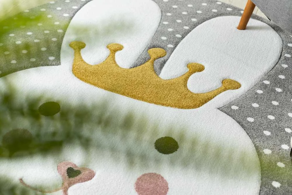 Rug TINIES BUNNY color pilka 140x190 Hakano