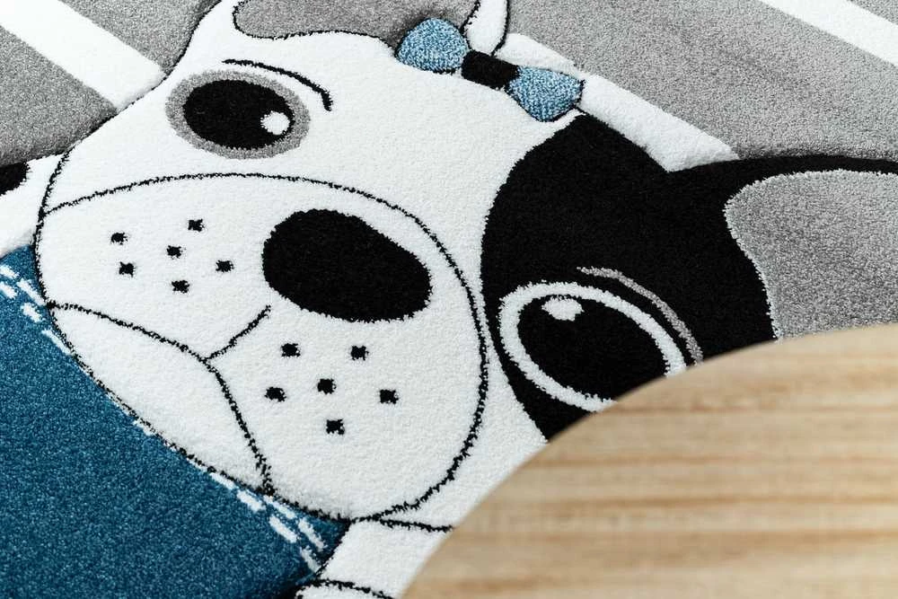 Rug TINIES DOG color pilka 140x190 Hakano