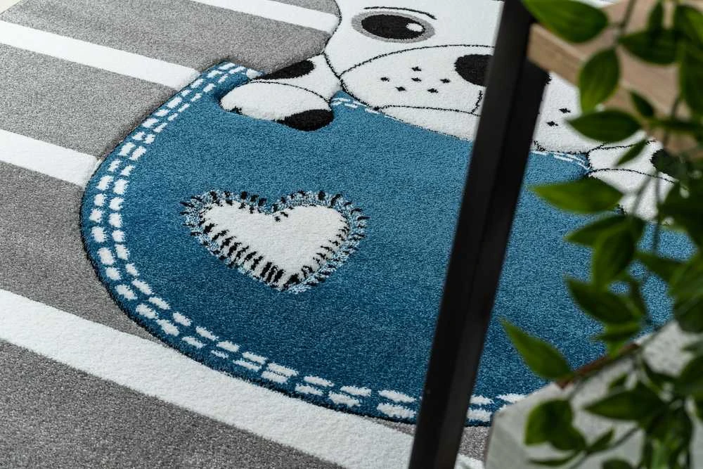Rug TINIES DOG color pilka 140x190 Hakano
