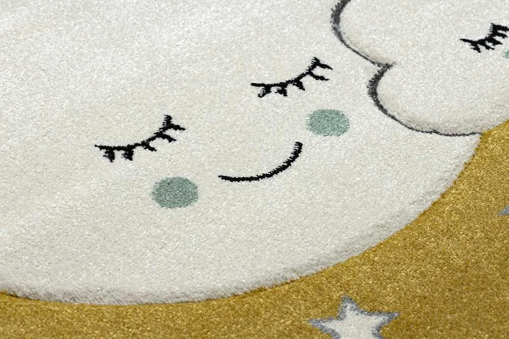 TINIES MOON spalvos kilimas garstyčių spalvos 140x190 Hakano