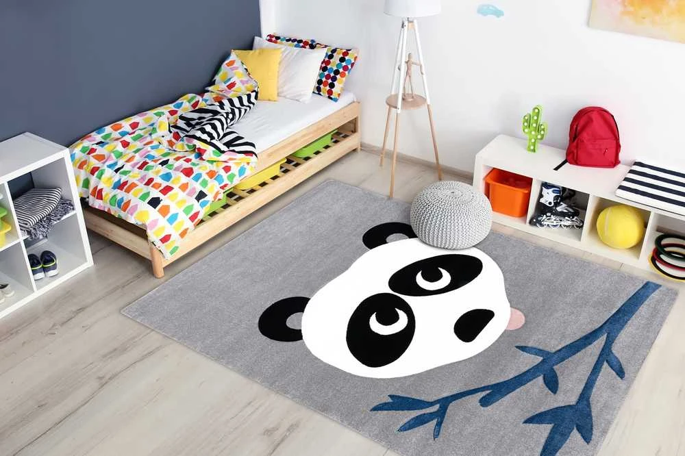Rug TINIES PANDA2 color pilka 120x170 Hakano
