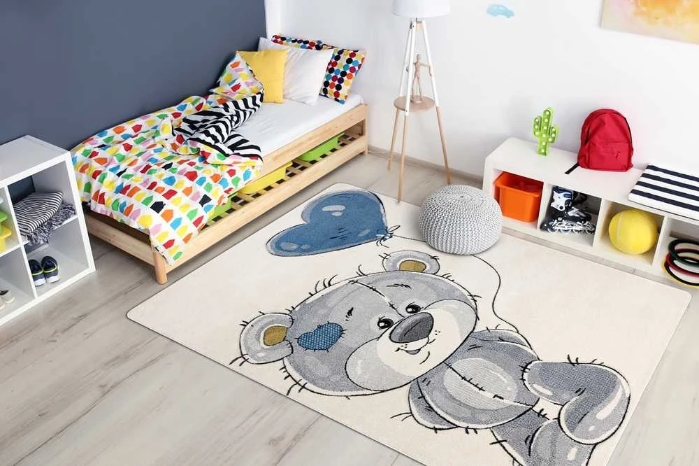 Kilimėlis TINIES TEDDYBEAR spalvos kreminis 140x190 Hakano