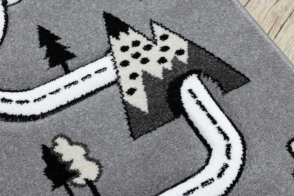 Rug TINIES TOWN color pilka 140x190 Hakano