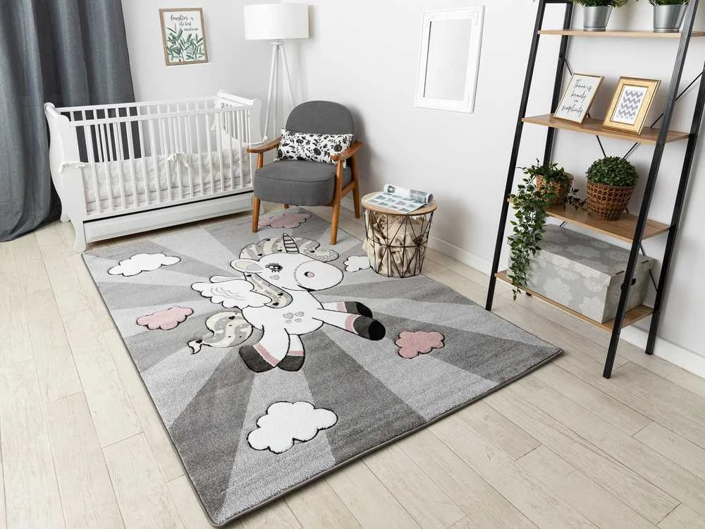 Rug TINIES UNICORN color pilka 80x150 Hakano
