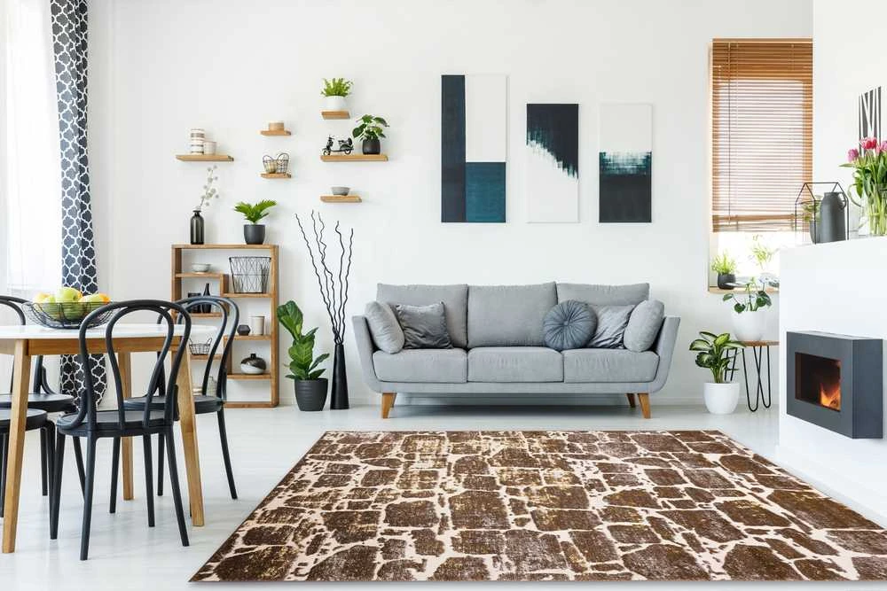 Kilimėlis TREX BRICK smėlio spalvos 120x170 Hakano
