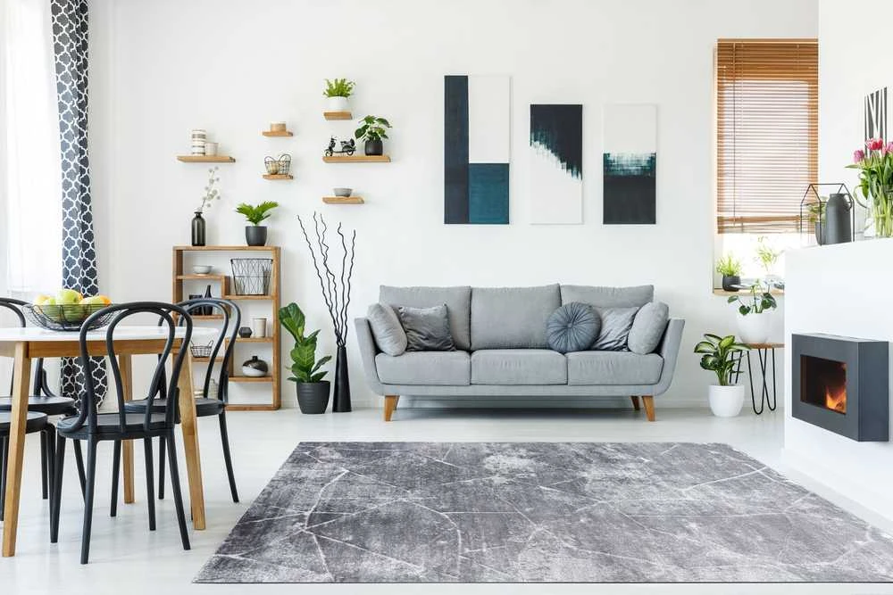 Rug TREX MARBLE 2 color pilka 160x220 Hakano