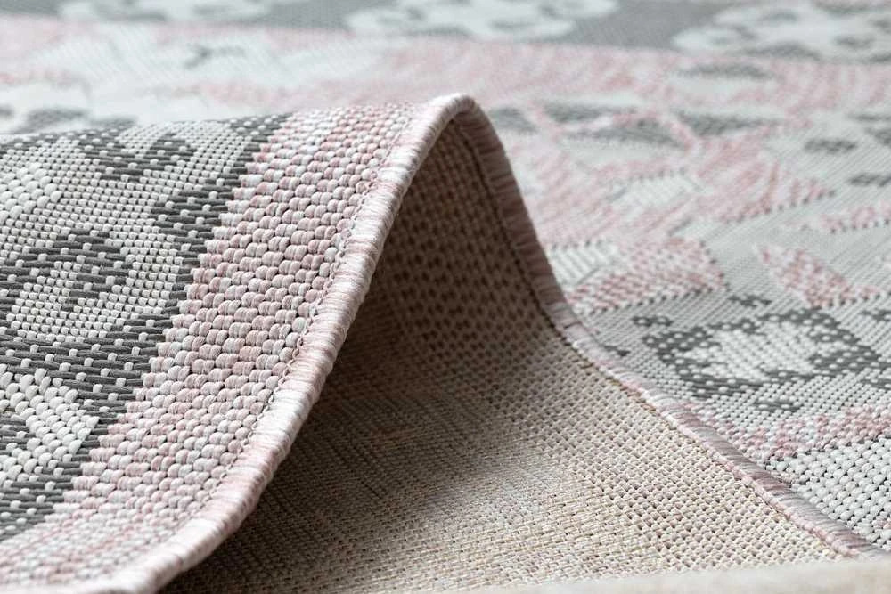 Pink Rožinė Kilimėlis VINEA AZTEC spalvos pudra rožinė 80x150 Hakano