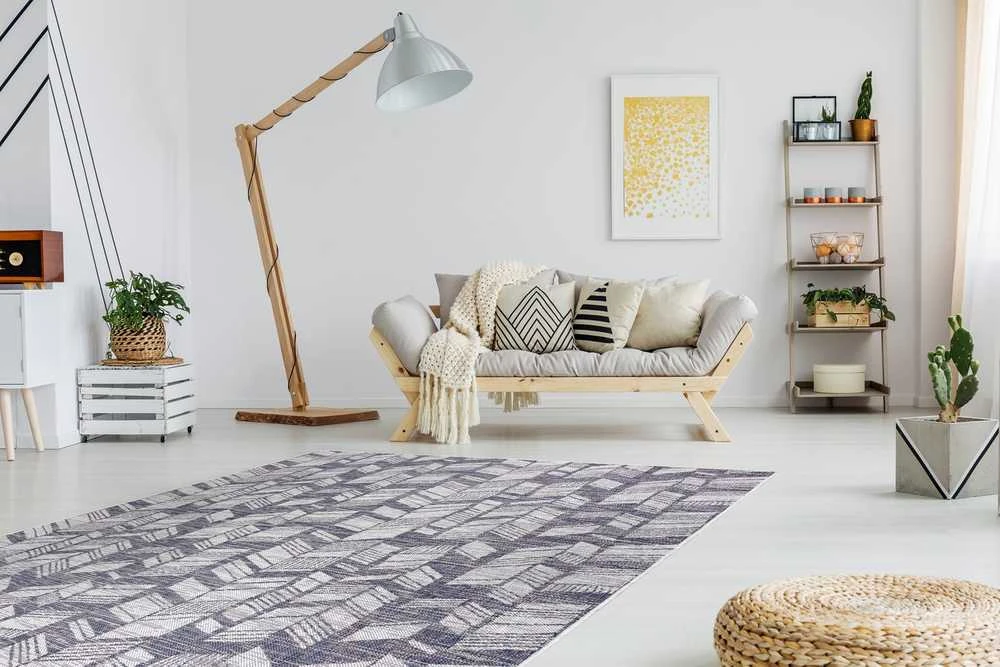 Kilimėlis VINEA CHEVRON spalvos kreminis 140x190 Hakano