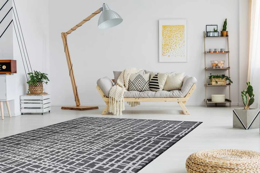Kilimėlis VINEA LINES spalva juoda 80x150 Hakano