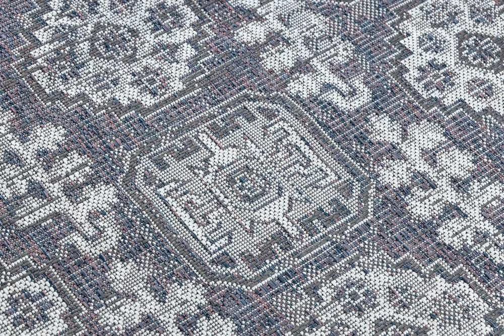 Blue Mėlyna Kilimėlis VINEA ORNAMENT spalva mėlyna 140x190 Hakano