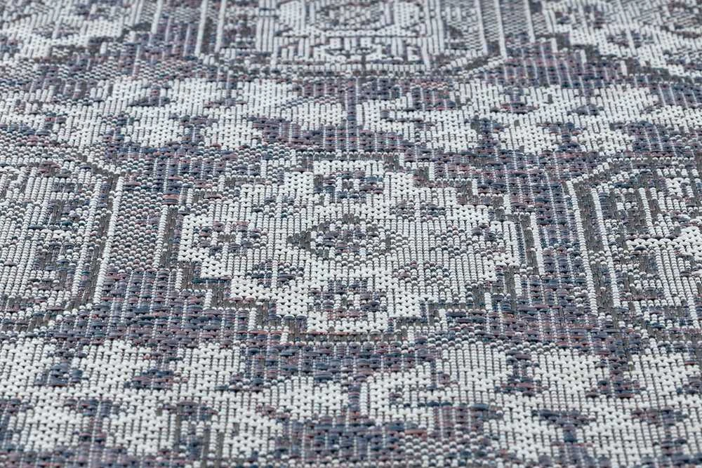 Blue Mėlyna Kilimėlis VINEA ORNAMENT spalva mėlyna 140x190 Hakano
