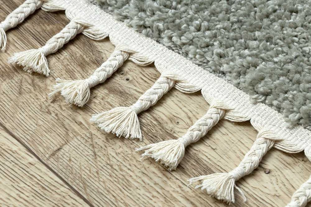 CLASSIC Kilimėlis WELBEN FRINGE spalvos alyvuogių stiliaus klasikinis 140x190 Hakano