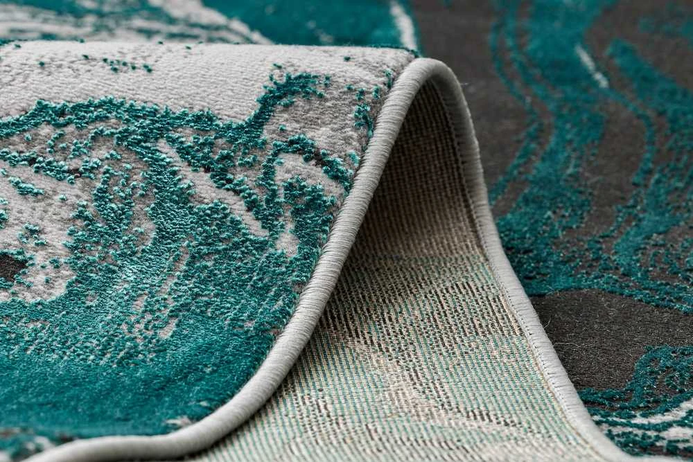 Kilimėlis WELLI ABSTRACT spalvotas jūrinis 140x190 Hakano