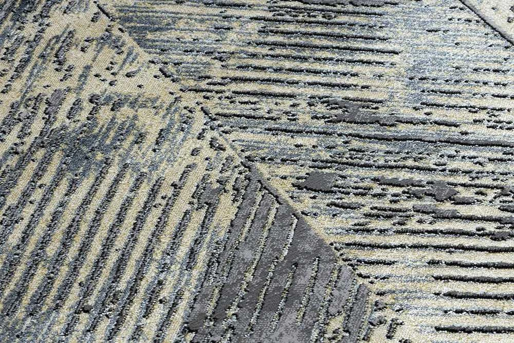 Rug WELLI CHEVRON color pilka 140x190 Hakano