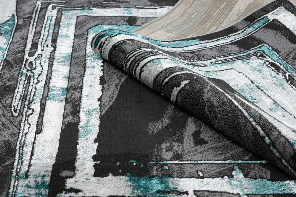 Rug WELLI FRAME color pilka 140x190 Hakano