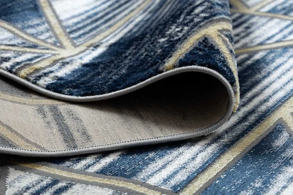 Kilimėlis WELLI GEOMETRIC spalvos navy 140x190 Hakano