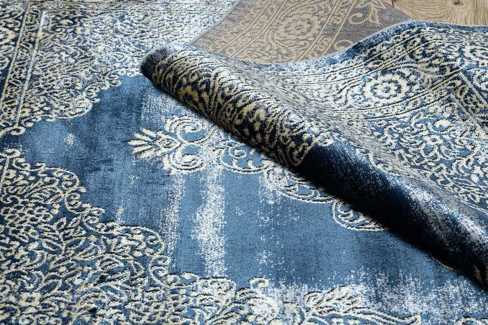 Dywan WELLI ORNAMENT 3 spalva tamsiai mėlyna 160x220 Hakano