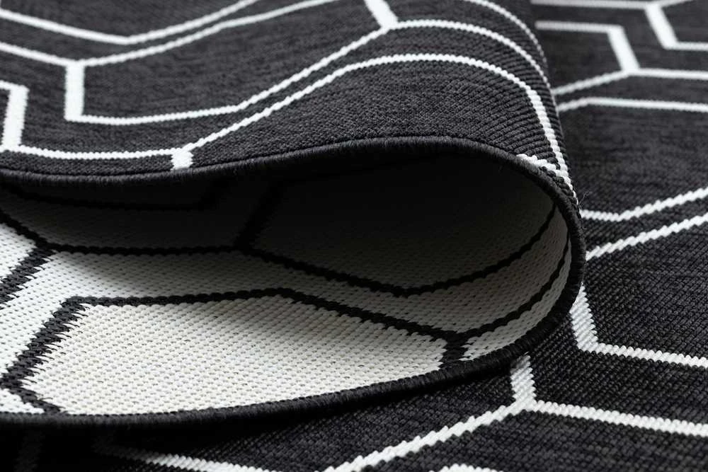 Dywan WINK HEXAGON spalva juoda 160x230 Hakano