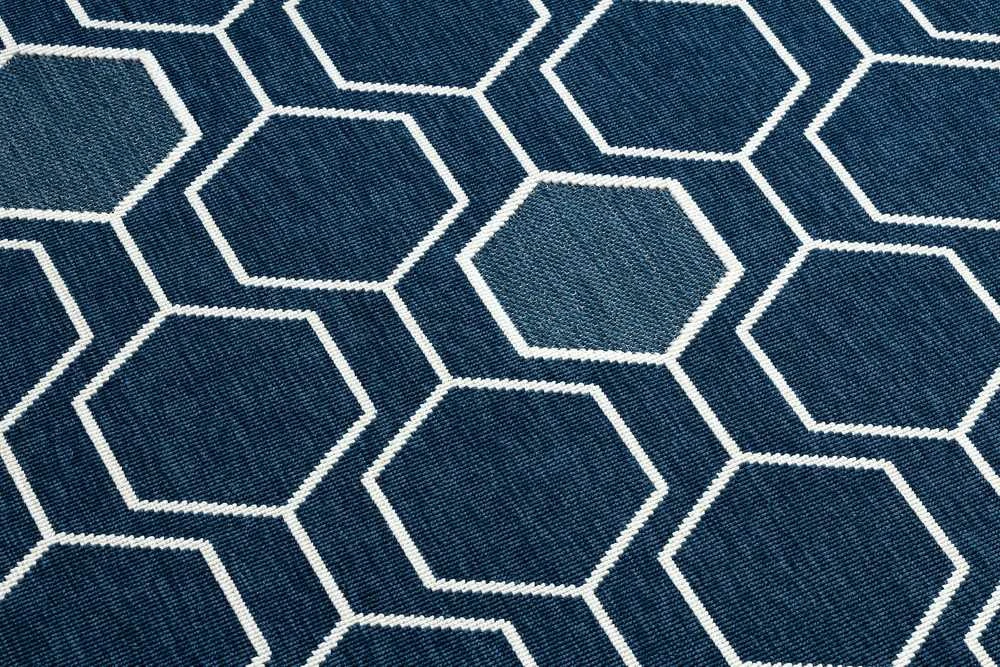 Dywan WINK HEXAGON spalva mėlyna 160x230 Hakano