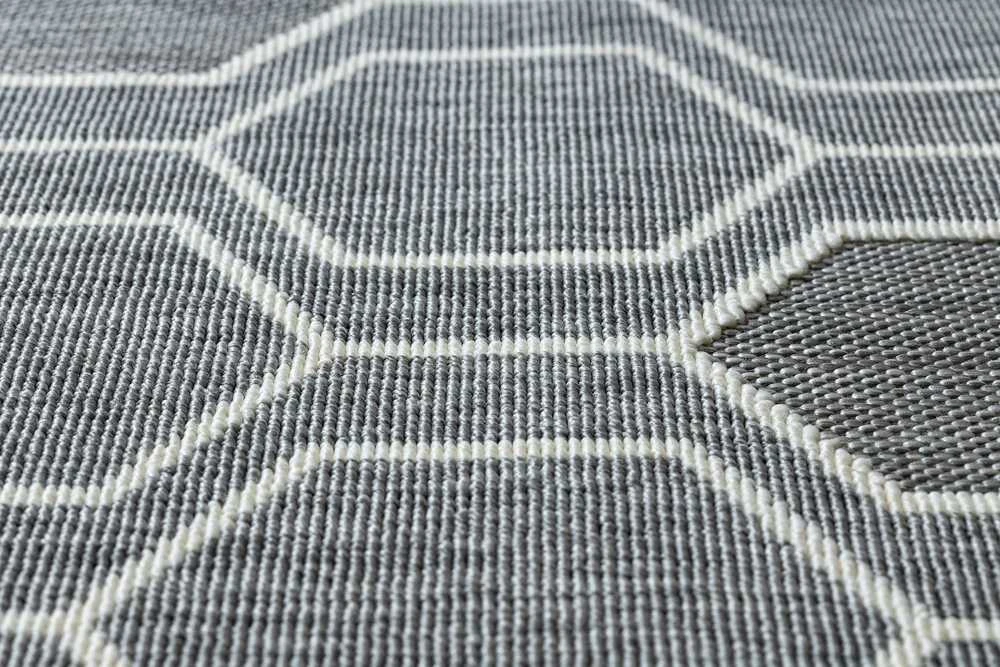 Rug WINK HEXAGON color pilka 80x150 Hakano