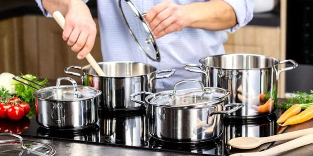 Tescoma OPTIMA 8 dalių puodų komplektas, nerūdijantis plienas