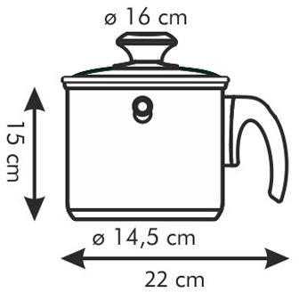 TESCOMA PUODAS PIENUI virti, DVIGU SLUOKSNIS, 2L