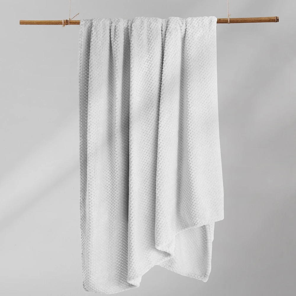 Pledas DecoKing Henry, baltas, 150 cm x 200 cm