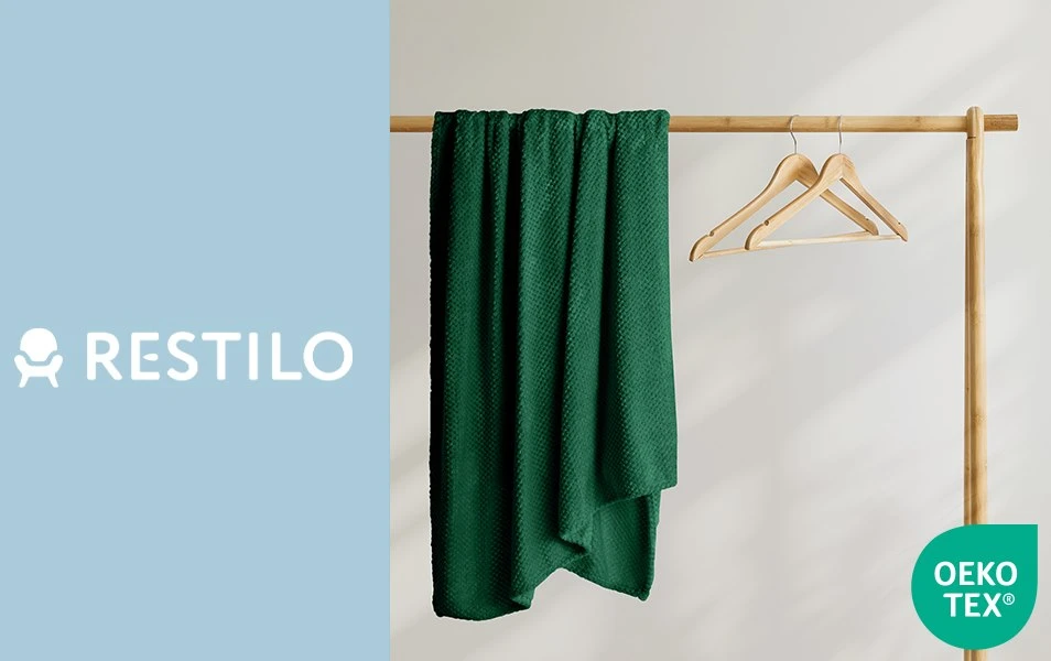 DecoKing Henry pledas 220×240 butelių žalia
