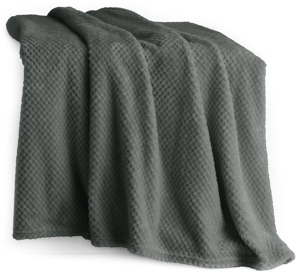 DecoKing Grafitinis pledas Henry 170×210 cm