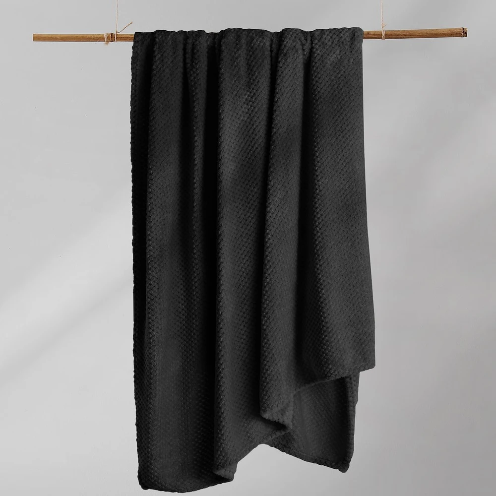Pledas DecoKing Henry, juodas, 240 cm x 220 cm
