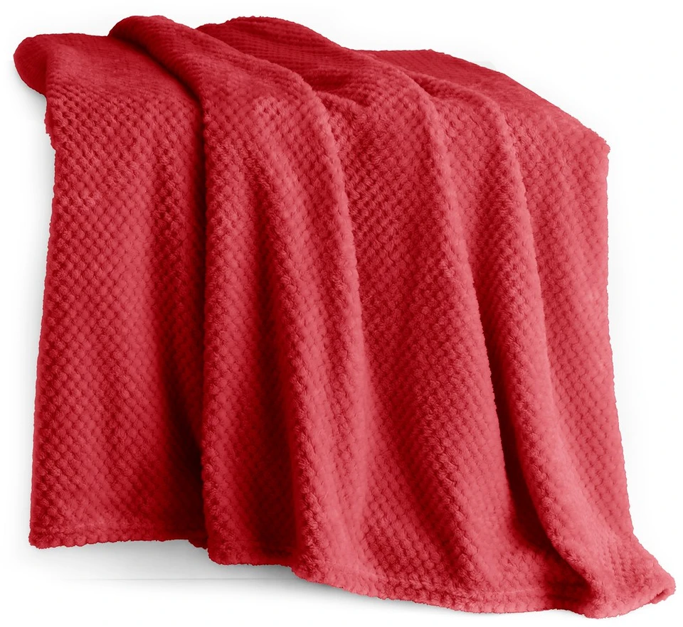 DecoKing Raudonas pledas 170x210 Henry